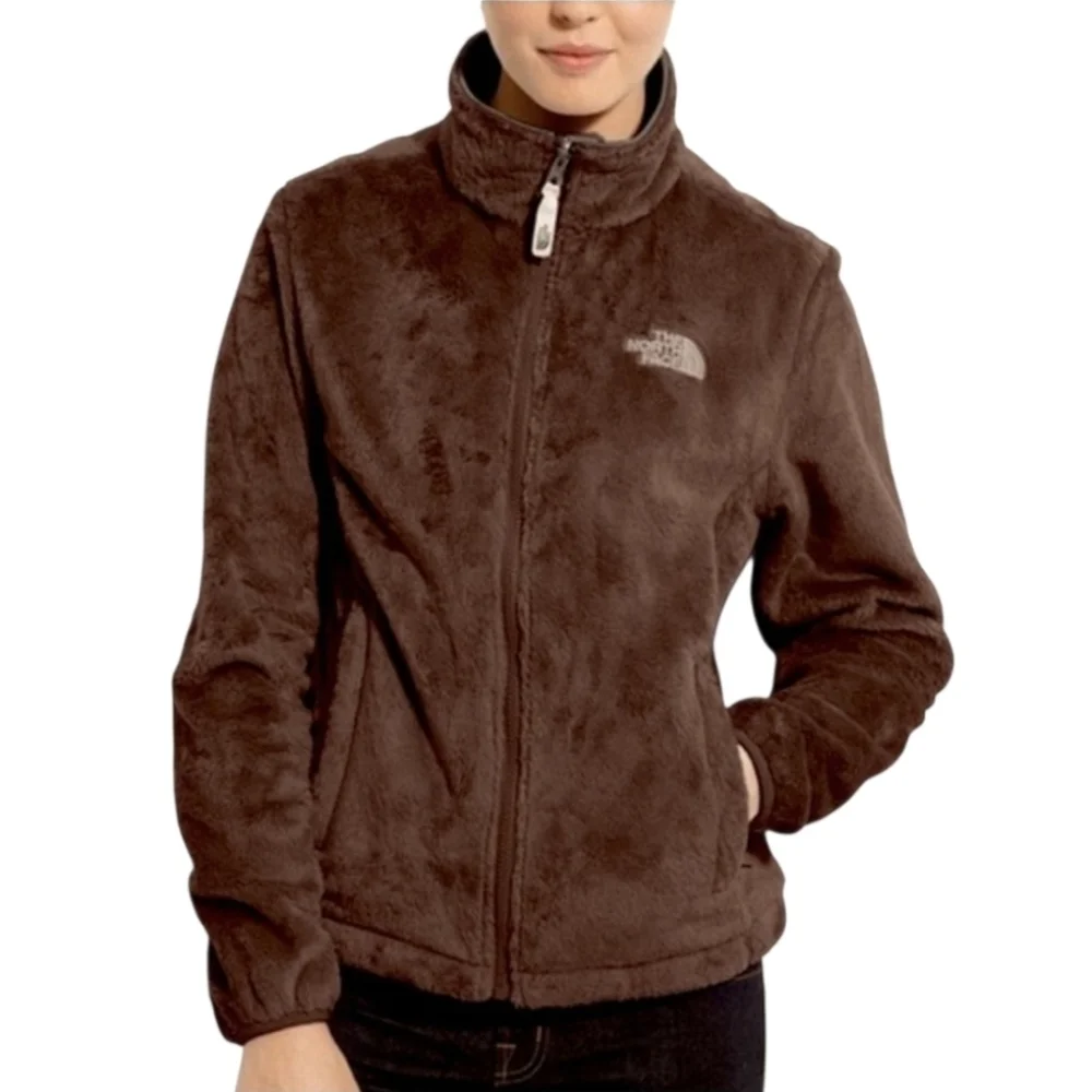 North Face Full Zip Dark Brown Fleece Jacket Women's Medium - Picture 1 of 10
